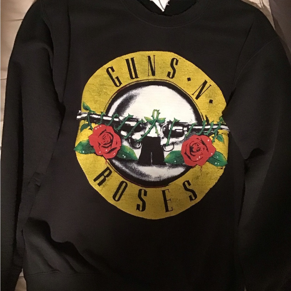 MADEWORN GUNS & ROSES unisex crewneck sweatshirt size XS